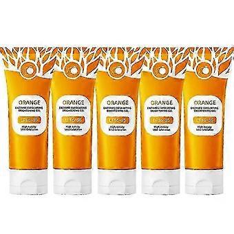 1-5x Orange Enzymes Exfoliating Brightening Gel Moisturizing Smoothing Tighten Pores Whitening Brightening Exfoliating Peeling Gel