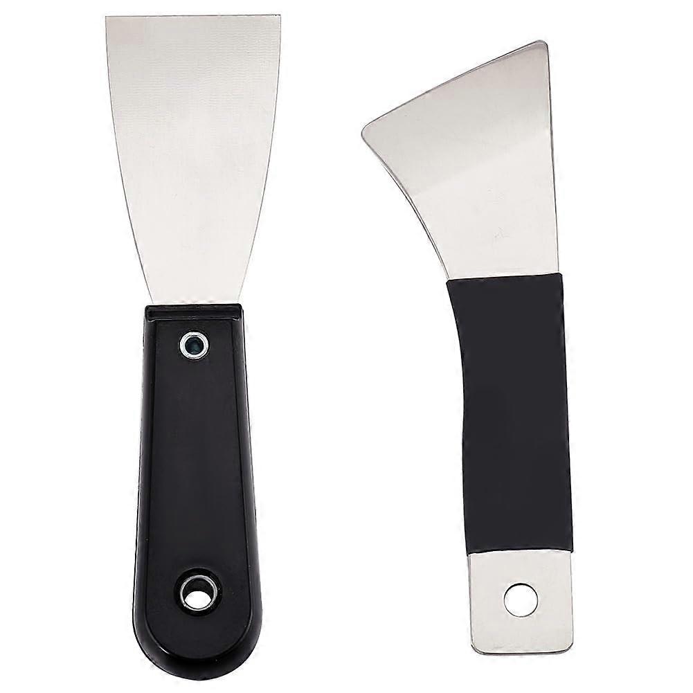 2Pcs 3D Printer Scrapers 3D Printer Removal Tool Kit Stainless Steel Scraper with Sturdy Plastic Handle 3D Printer Tool Sets 3D Printer Accessories