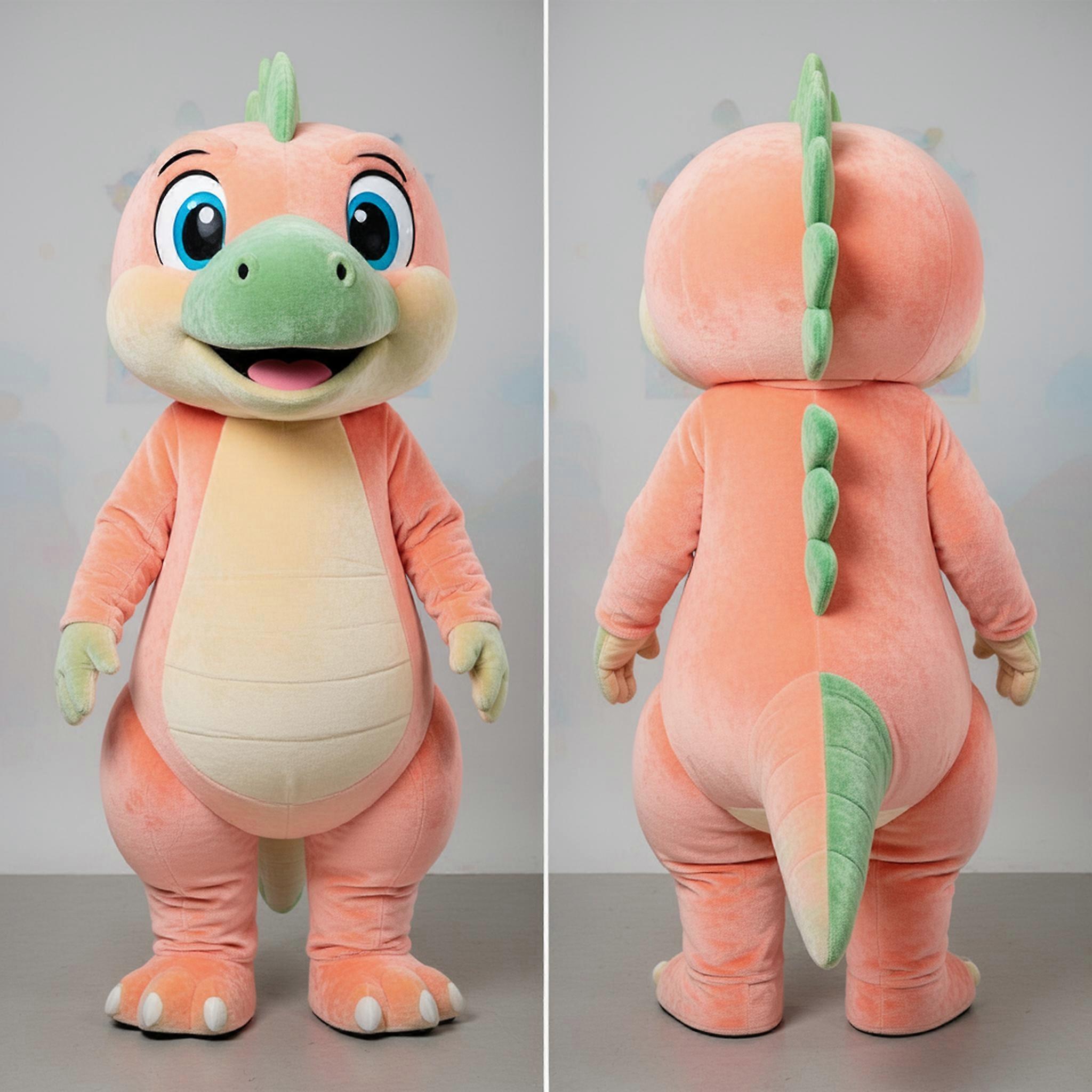 MASTICOT Peach Friendly Iguanodon Mascot