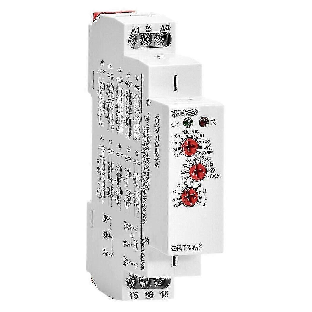 16A Wide-Voltage DIN Timer Relay