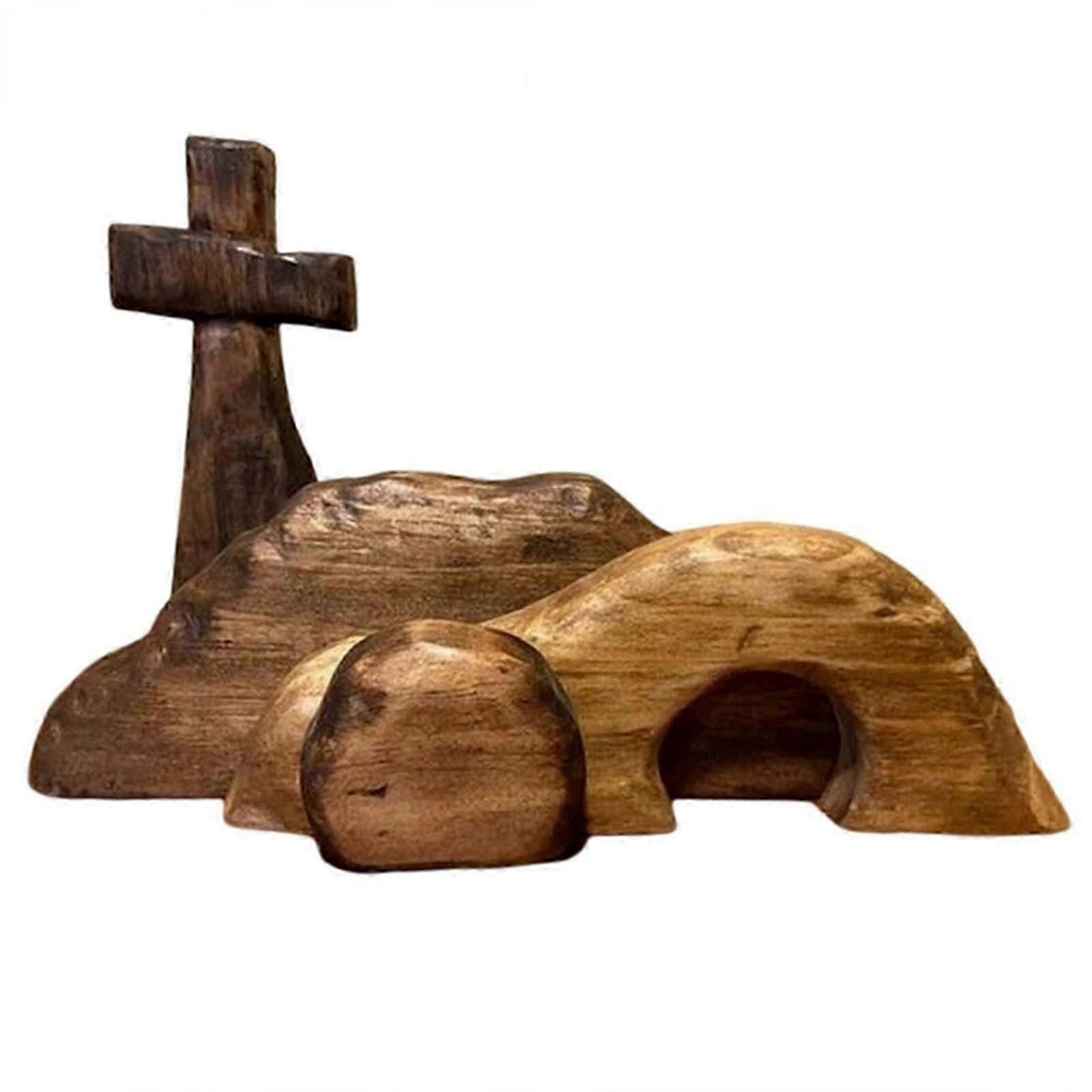 Wooden Easter Resurrection Scene Set