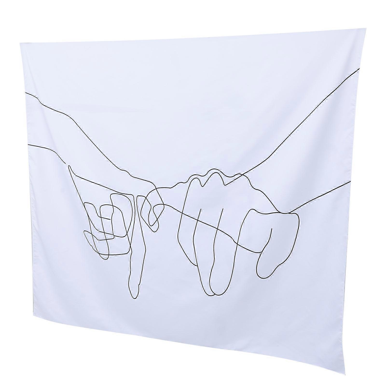 Gesture Pattern Background Cloth Printing Tapestry for Decoration