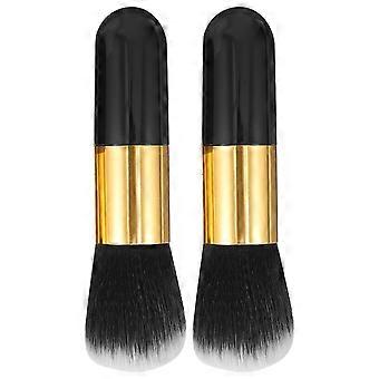 2-teiliges Set Foundation-Make-up-Pinsel zum Verblenden von hochdichter Gesichtskosmetik