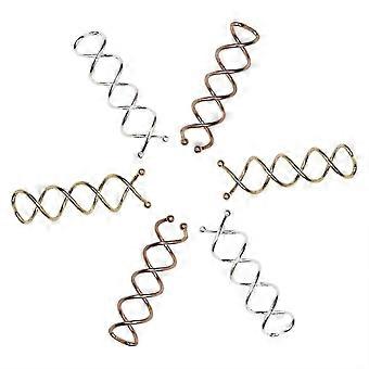 Spiral Twist Hårnåler med ripefri rund tupp