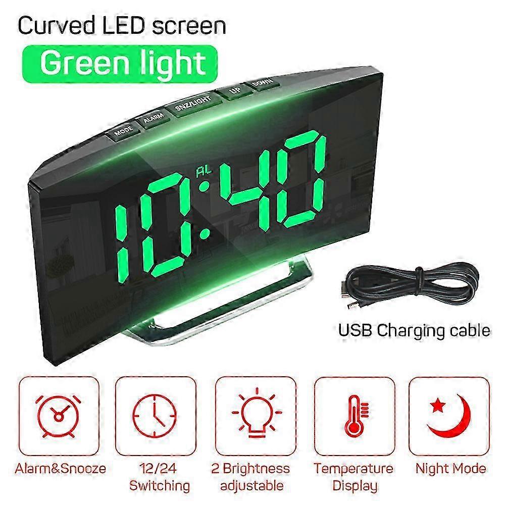 Digital Alarm Clock With Temp Display