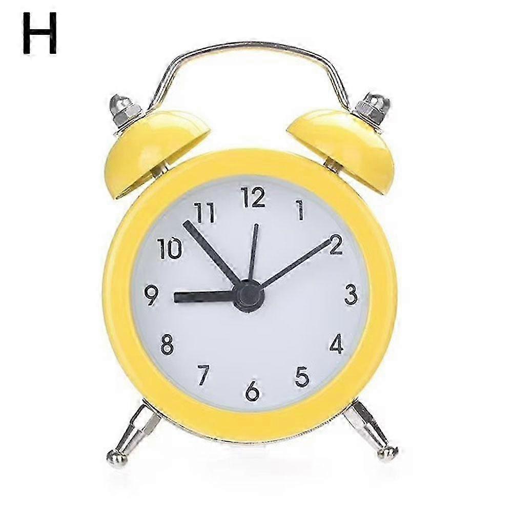 Metal Mini Alarm Clock Silent Movement