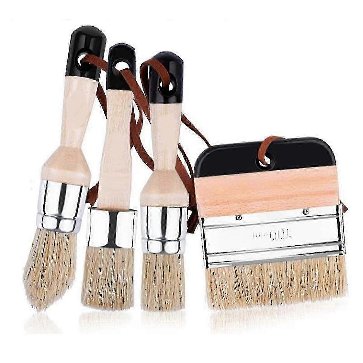 Beech Wood Handle Wax Brush Set