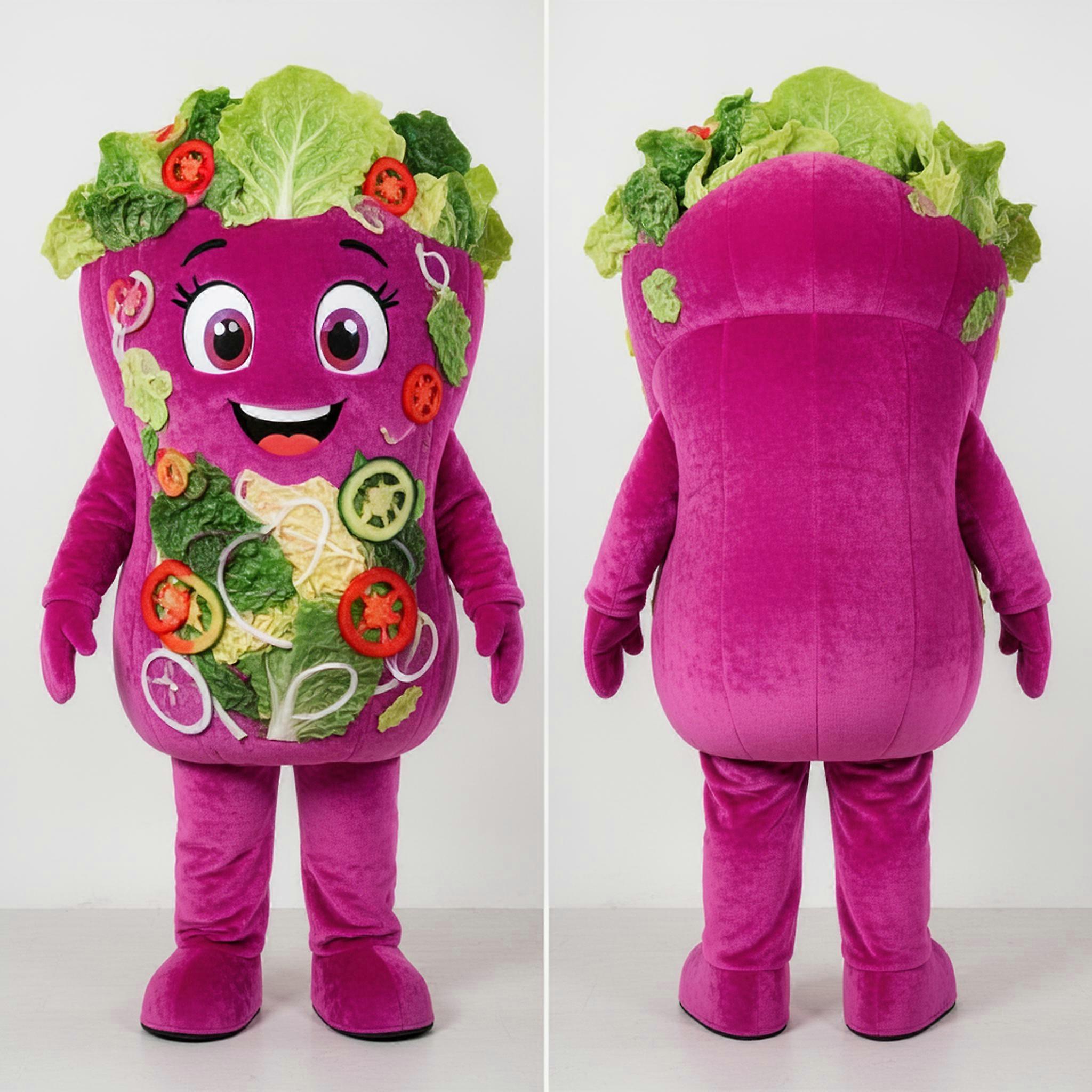 MASTICOT Magenta Velvety Caesar Salad Mascot
