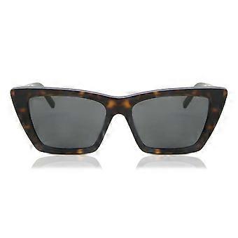 Saint Laurent SL 276 MICA 002 Vollrand-Sonnenbrille Schildpatt Damen Cat-Eye UV3 Original