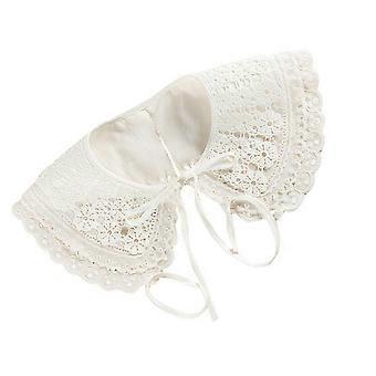 Embroidered Lace Collar White Clothing Accessory for Decoration 1Pcs