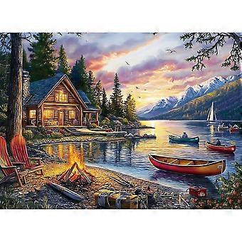 Jigsaw Puzzle for Adults Puzzle with Scenic Cabin Adult Puzzles GYU808