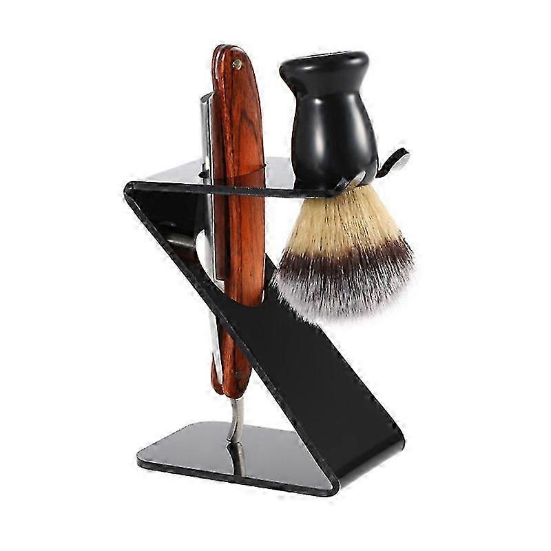 Black Acrylic Beard Brush Holder