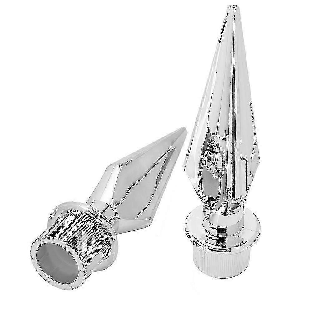 Silver Plastic Flag Head Replacement Flag Topper for Conference 2Pcs