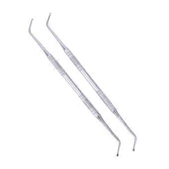 Stainless Steel Nail Cleaner Double-Side Cuticle Spoon Pusher 6Pcs Set