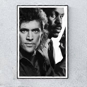Lethal Weapon Mel Gibson Danny Glover Action Film Movie Jigsaw Puzzle RNB112