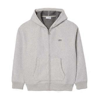 Lacoste herenhoodie met volledige ritssluiting en capuchon.