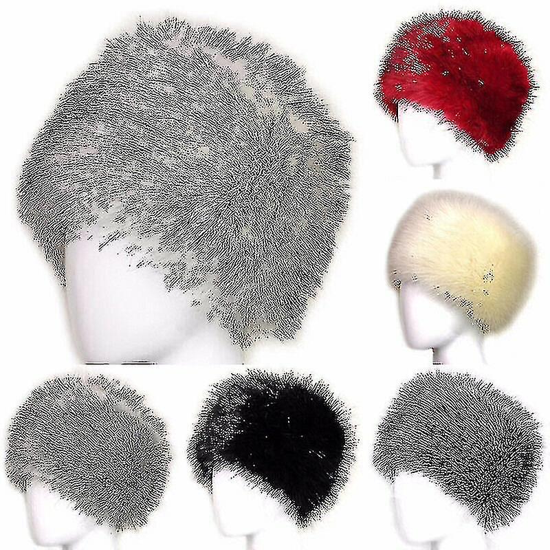 المرأة رقيق فو الفراء الروسية قبعة سيدة سميكة رقيق قبعات التزلج الشتاء القبعات الدافئة