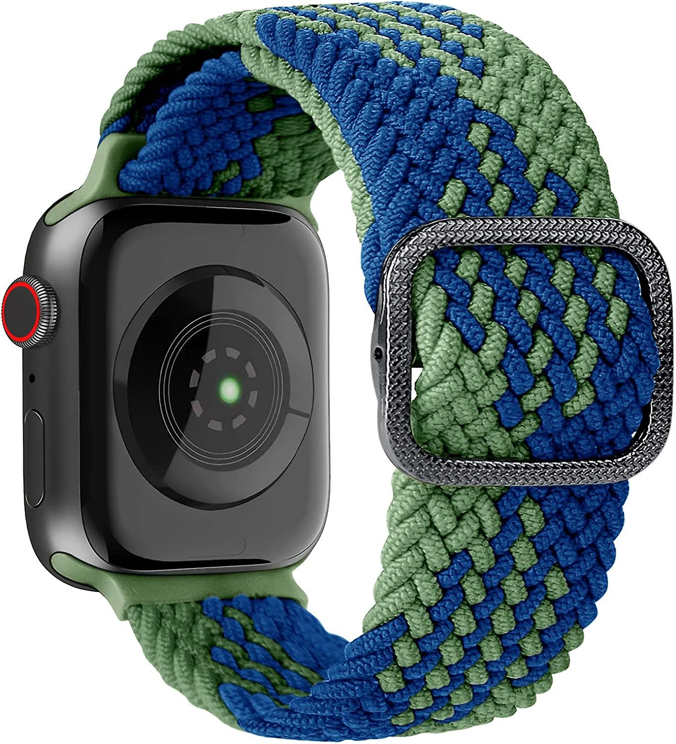 أحزمة نايلون قابلة للتمدد متوافقة مع Apple Watch 42 مم 44 مم 45 مم ، أساور رياضية مرنة قابلة للتعديل للنساء والرجال ل iWatch Series 7 6 5 4 3 2 