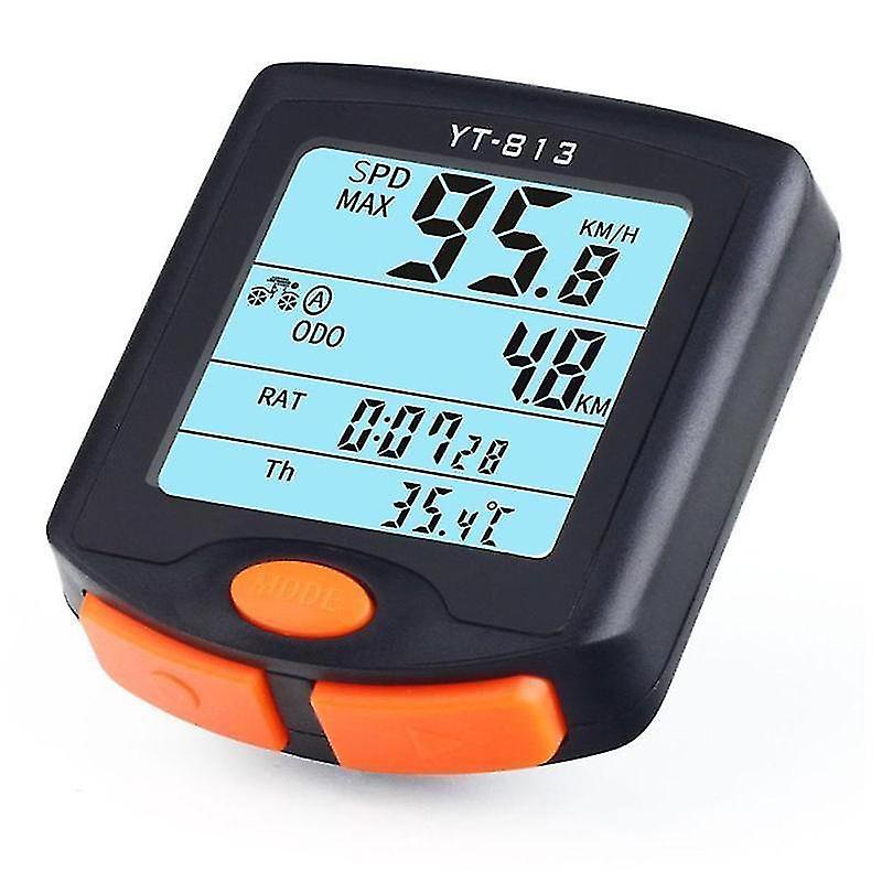 Bike Computer,wireless Bicycle Speedometer Bike Odometer Cycling Multi Function Waterproof 4 Line Display With Backlight