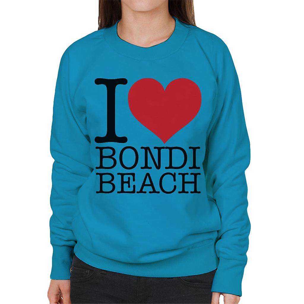 Eu amo moletom Bondi Beach feminino