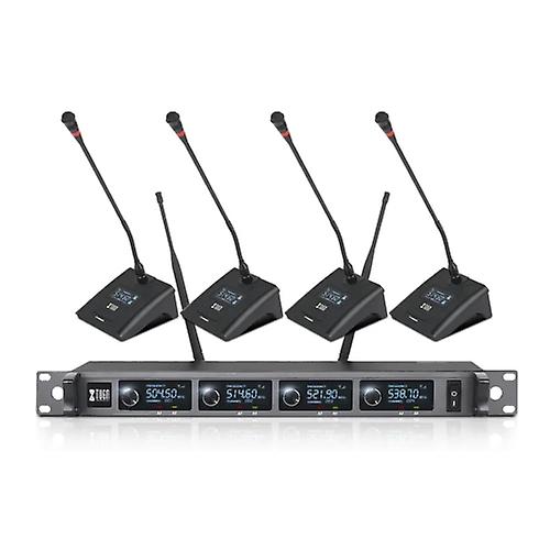 Xtuga A140-c Wireless Microphone System 4-channel Uhf Four Conference Mics