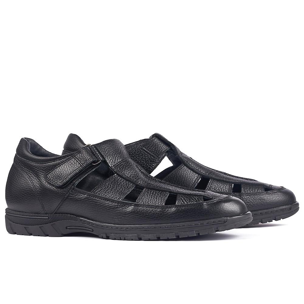 Masaltos elevator shoes for men 7cm. Sandalia black