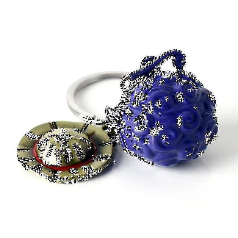 Devil Fruit Keychain Luffy Rubber Fruit Whitebeard Shocking Fruit Pendant Gift