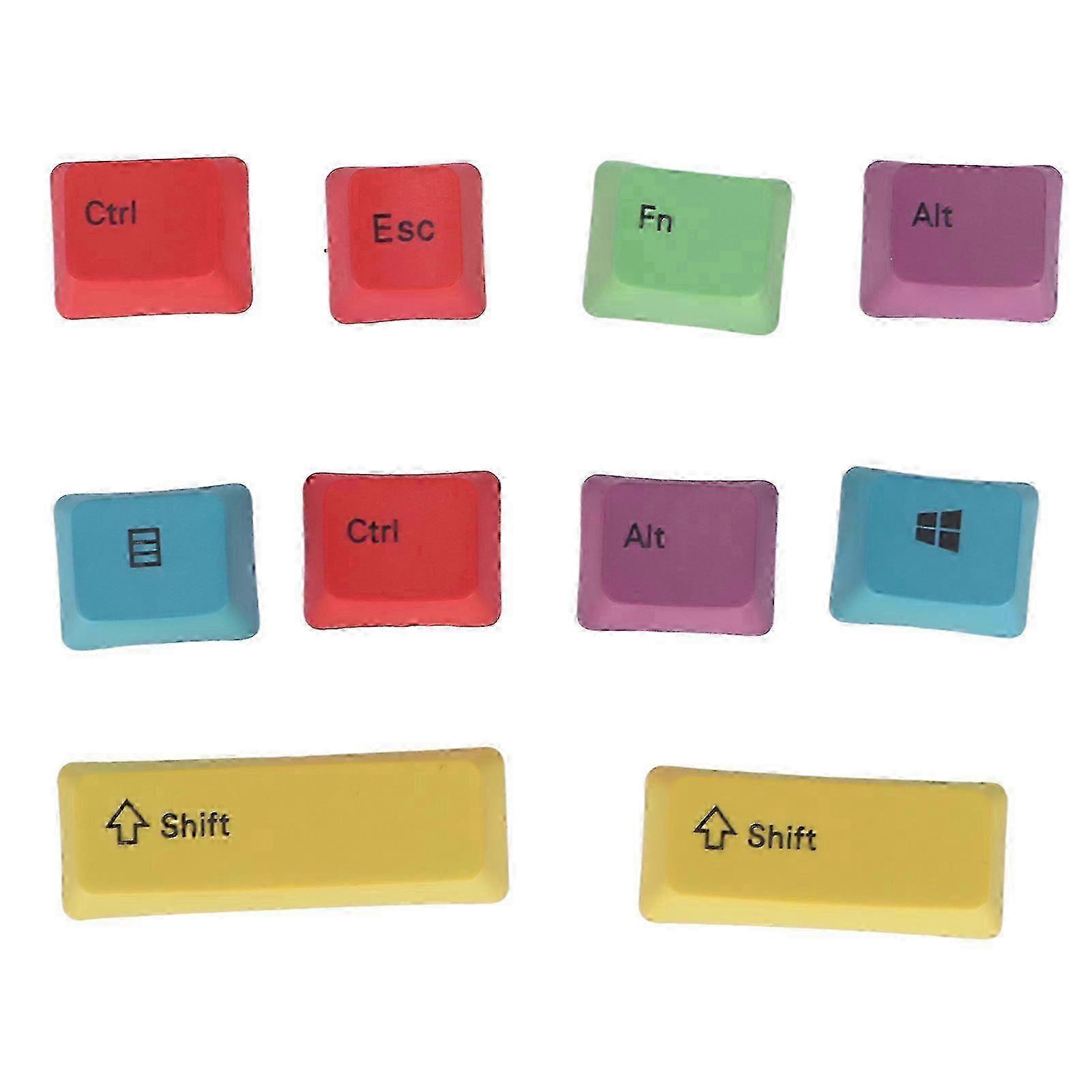 10Pcs PBT Keycap 10 Keys DIY Thermal Sublimation Technology OEM Height Beautiful Practical Colorful Keycaps