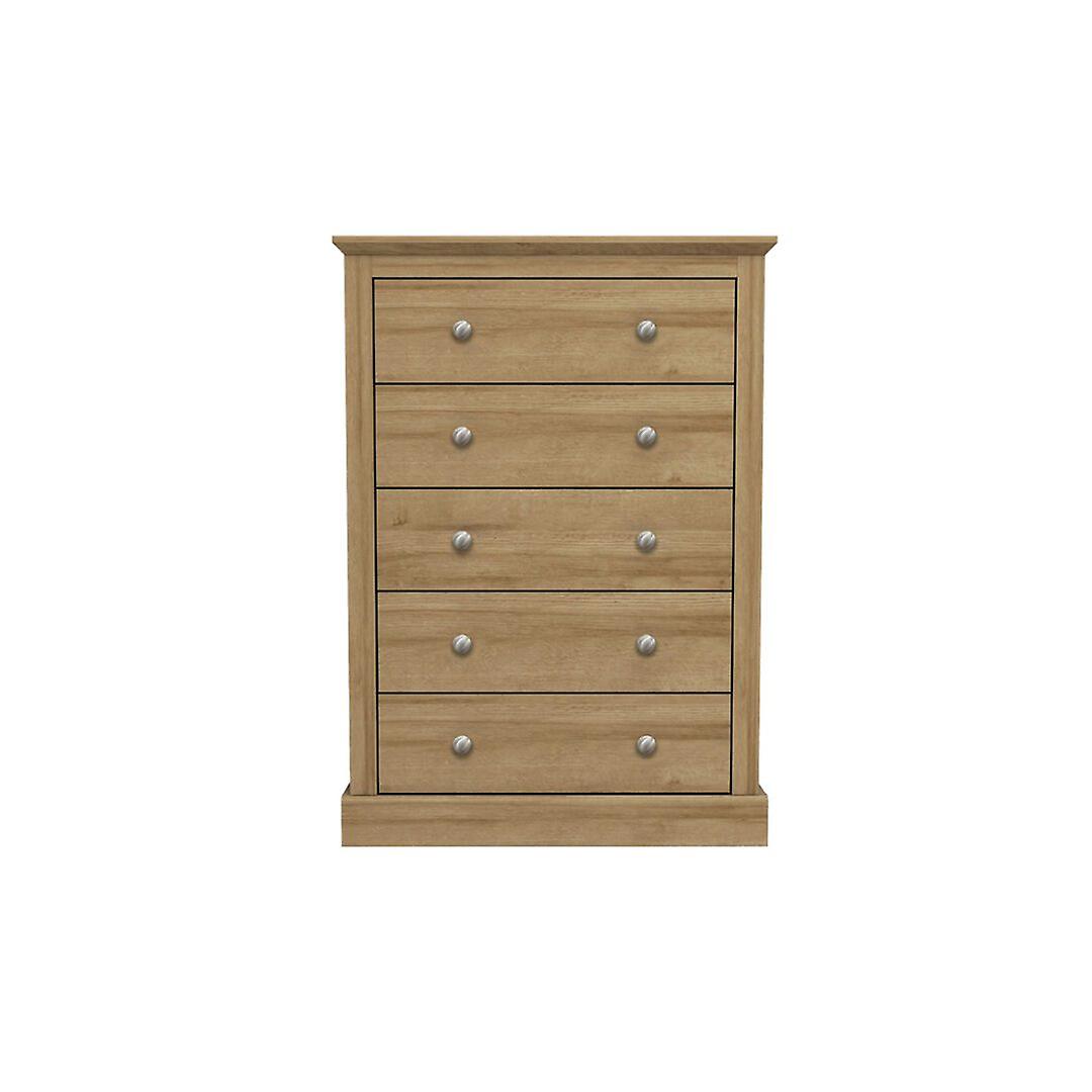 Kent 5 Drawer Chest Oak
