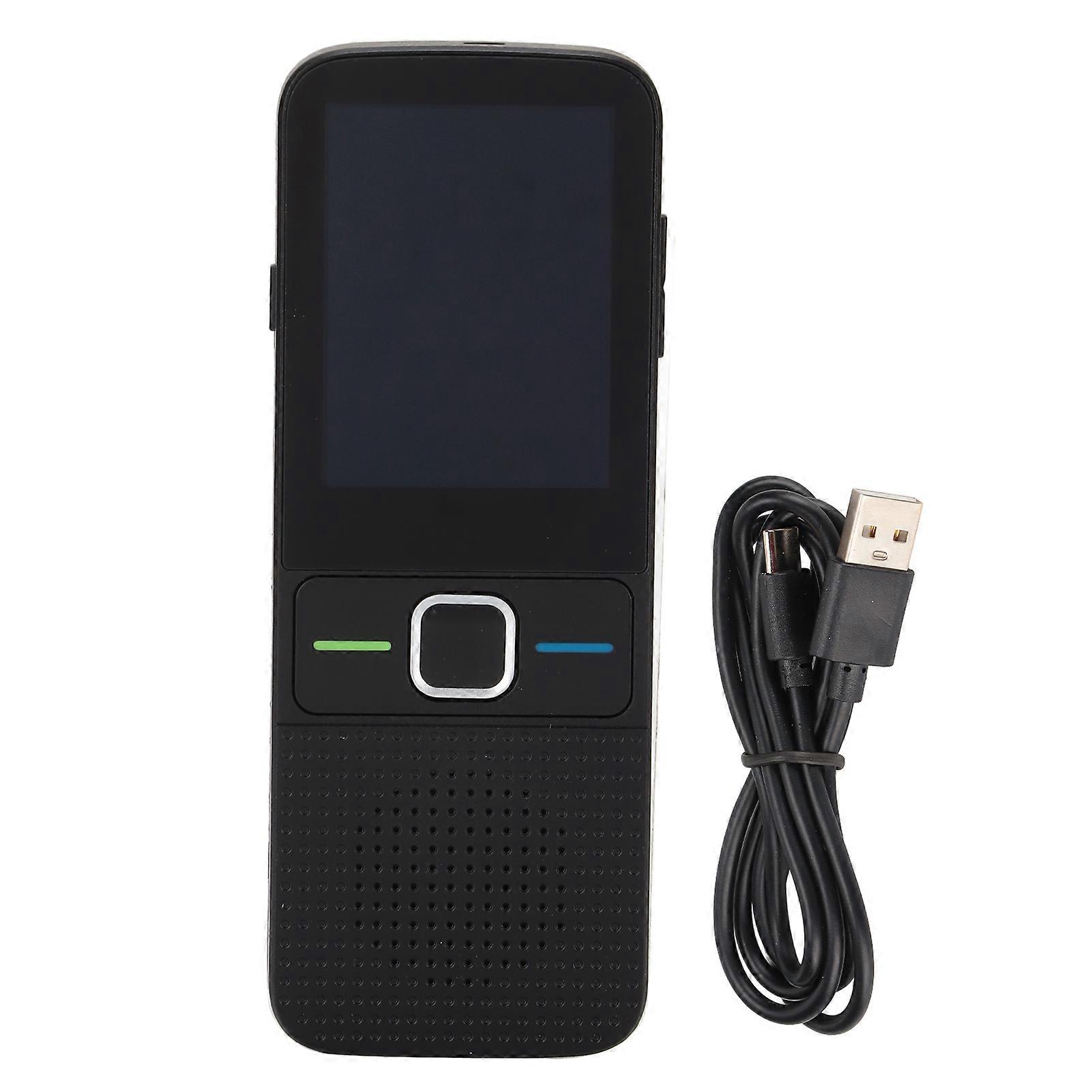 Smart Voice Translator: 138 Languages, Instant Two-Way, Touchscreen, WiFi, Black