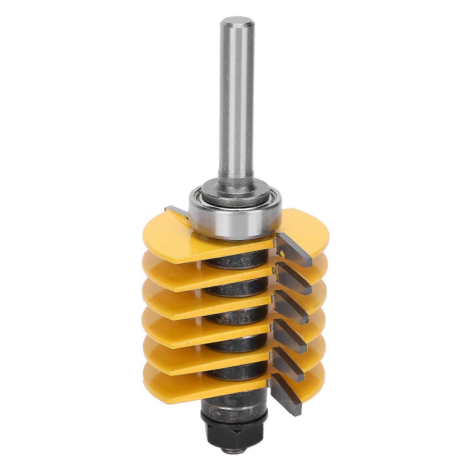 8mm Shank Yellow Tungsten Steel Finger Joint Router Bit 110mm