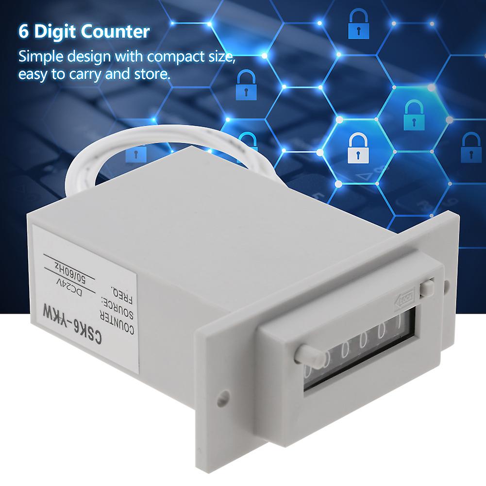 CSK6-YKW 6 Digit Electromagnetic Pulse Counter AC110V / AC220V / DC24V (#03)