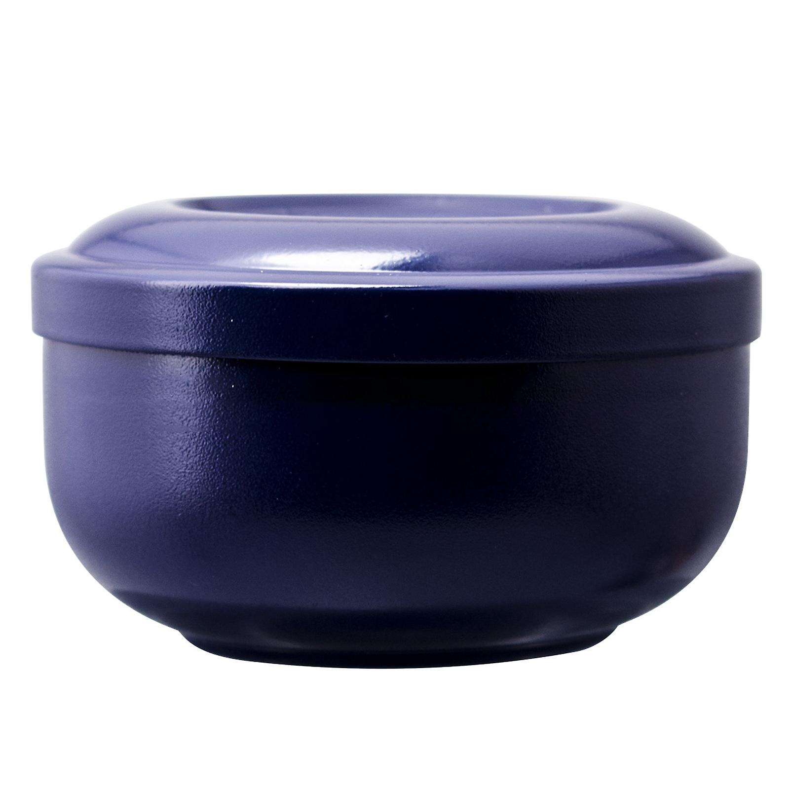 Stainless Steel Beard Soap Cream Bowl, Washable, Multifunctional, for Trimming Foaming Soap, Blue