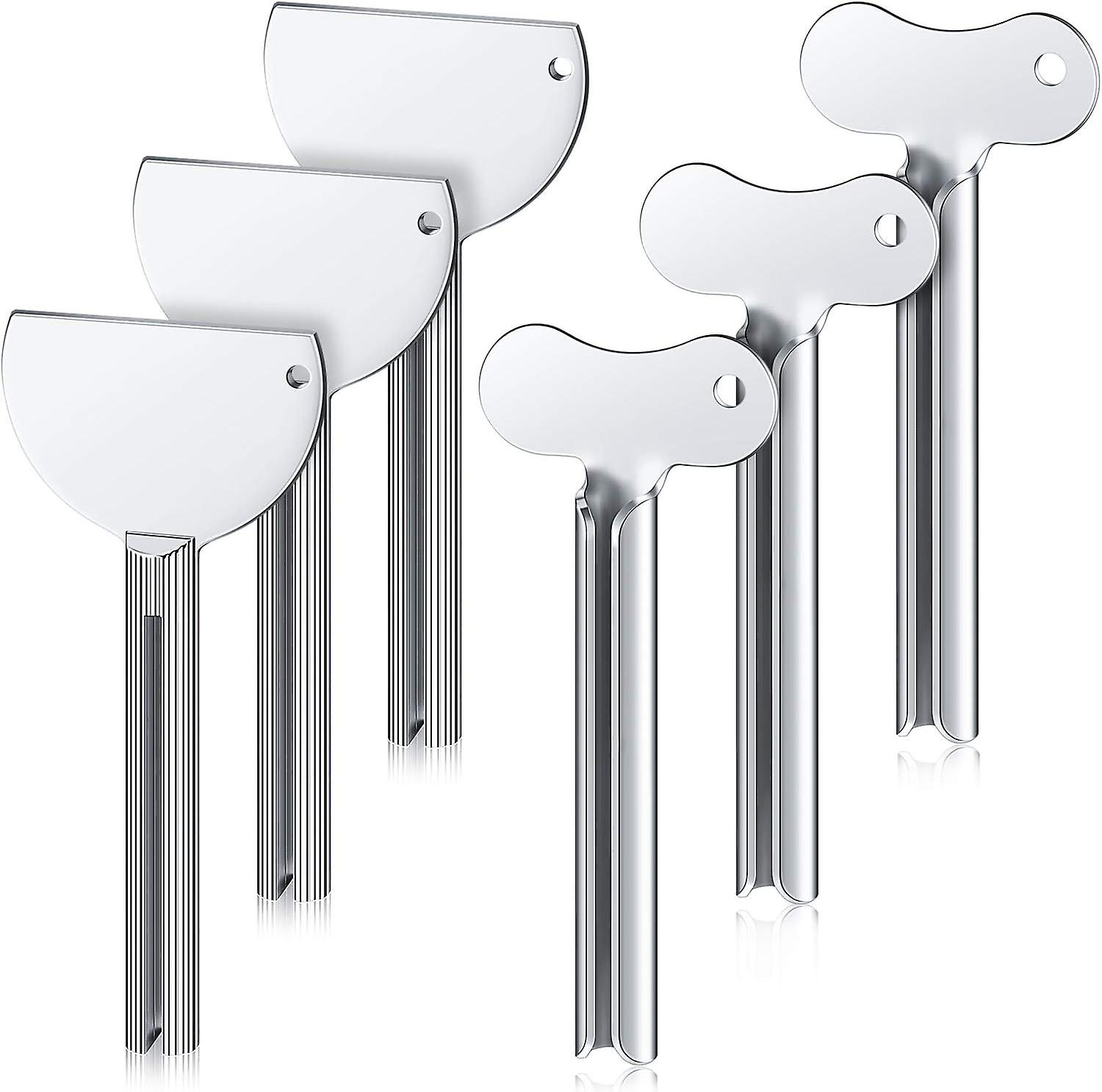 6 stykker Metal Tandpasta Squeezer rustfrit stål Squeezer Tool
