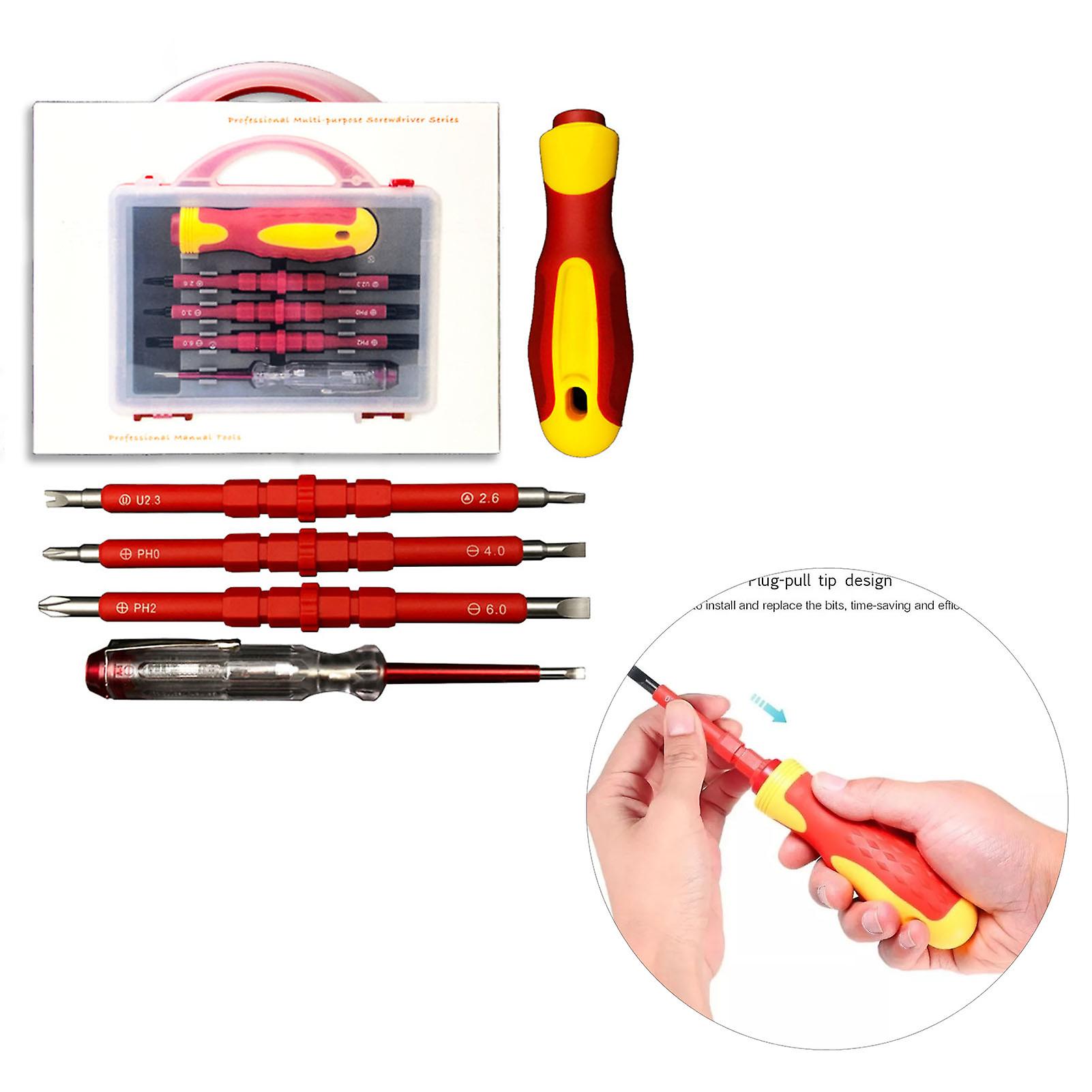 5 in 1 Electronics Screwdriver Set Insulated Multifunctional Screwdriver Kit for Maintenance 