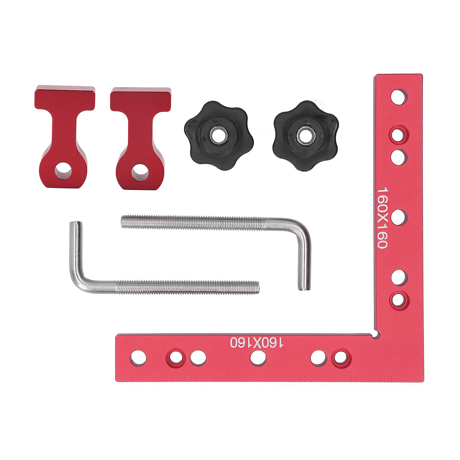 Right Angle Positioning Ruler 90° Fixing Clip Woodworking Splicing Squares Tool 160 x 160mm