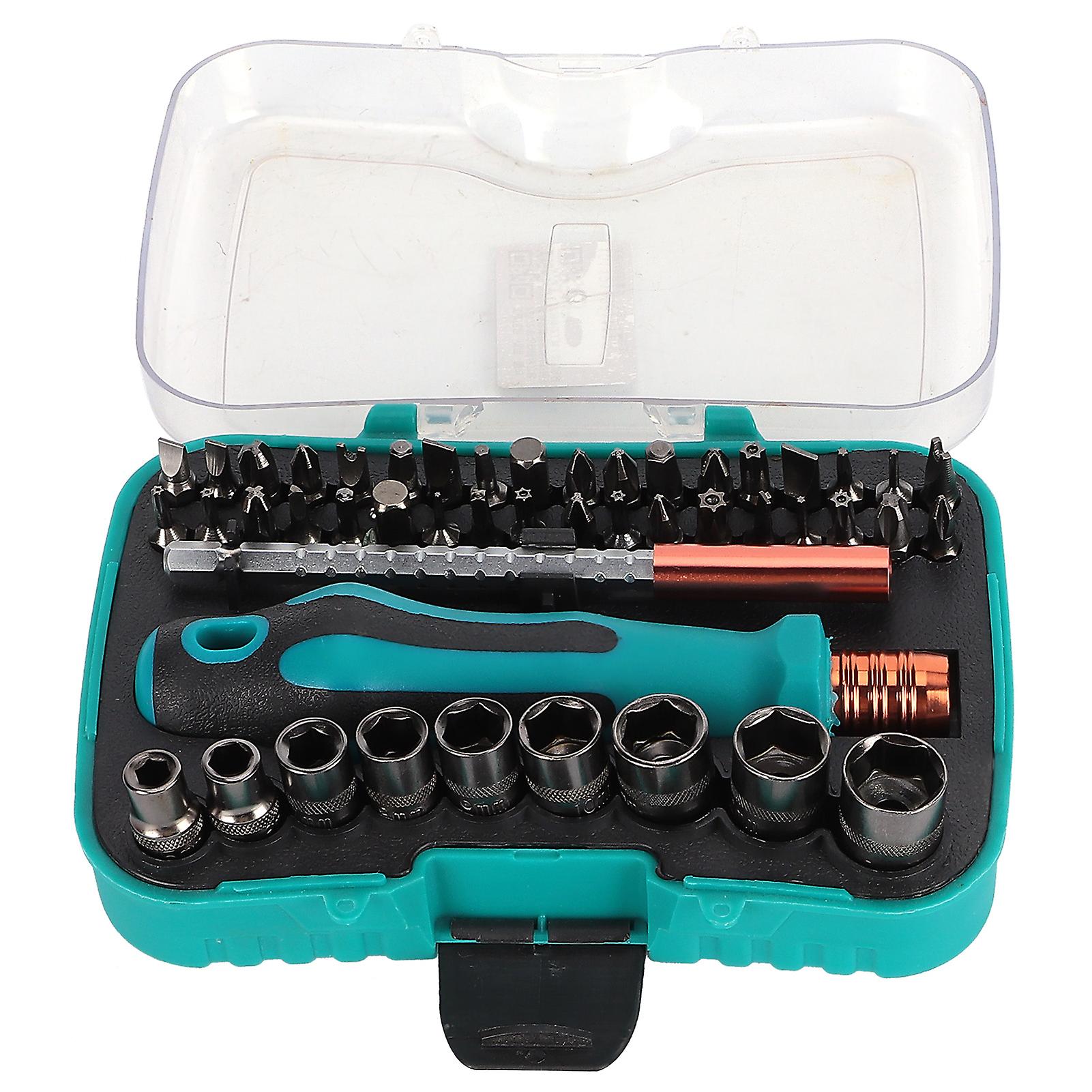 Screwdriver set magnetic adsorption, insulated handle