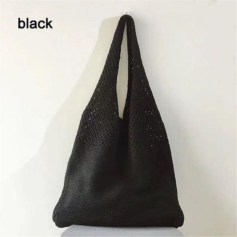 Handbag Knitted HandBag For Women Beach Hobo Bag Casual Lightweight Shoulder Tote Bag Female Boho Style Shopping Woven Handbag