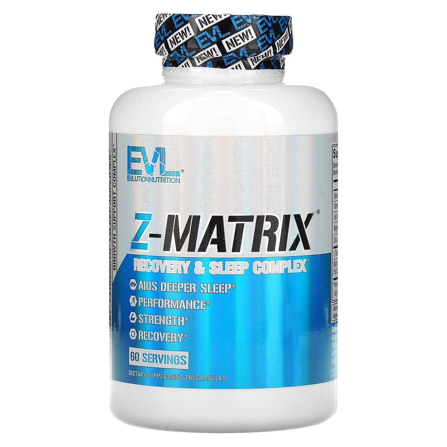 EVLution Nutrition, Z-Matrix, Recovery & Sleep Complex, 240 Capsules