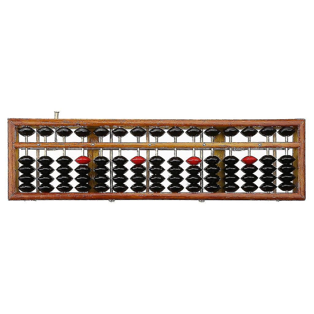 Professional Wooden Abacus Calculator With Reset Button For Accountants Clerks Ty