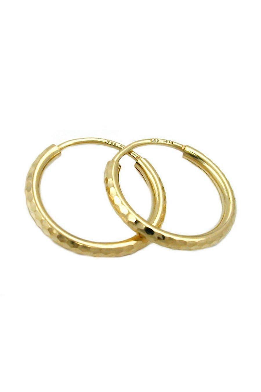 Hoop Earrings 15mm 14k Gold - Gl431227