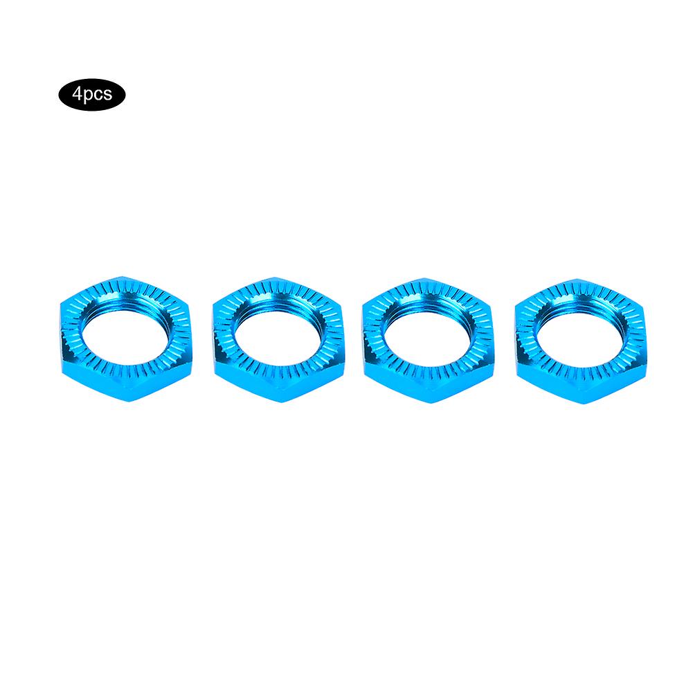 M12 Aluminum Alloy Wheel Nuts 17mm Wrench for 1/8 RC Car (Blue)