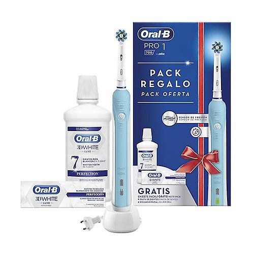 Pack Rechargeable electric toothbrush, Paste and 3D White mouthwash free 1 unit