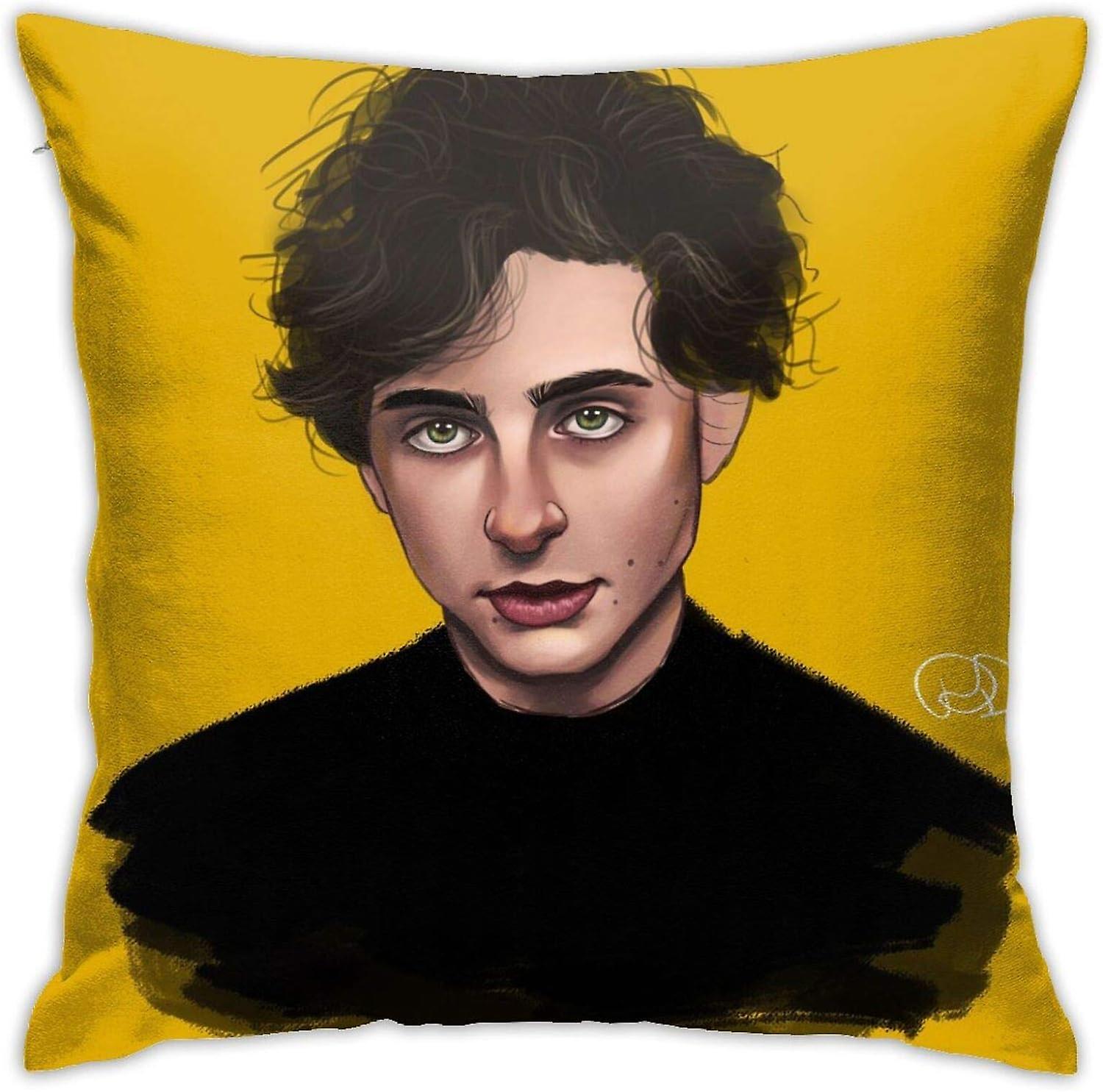 ティモ・ティー・ソフト・チャル・アメット枕カバーソフト3Dプリント快適な装飾クッション枕カバー18 "X18"隠しジッパー付きAA-848