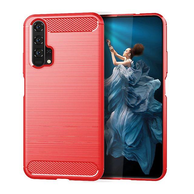 Durable Soft Protective Shell Case for Honor 20 Pro - Red