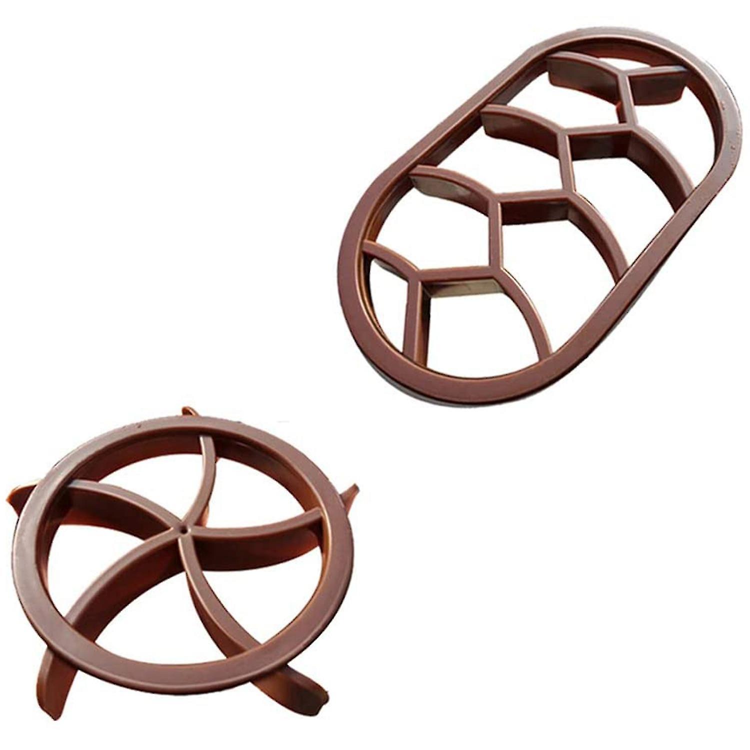 Bread Dough Press Mold Set Bread Cutters Baking Bread Rolls Mold Plastic Pastry Cutters Stamp Round