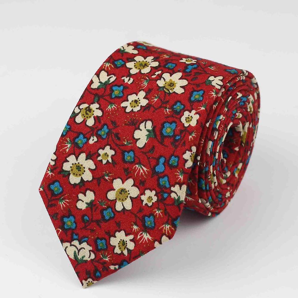 ربطة عنق كلاسيكية للرجال منقوشة عارضة حلوة زهرة بيزلي بدلة بربطات عنق رجالية ربطات عنق قطن ضئيلة رفيعة ربطة عنق ملونة