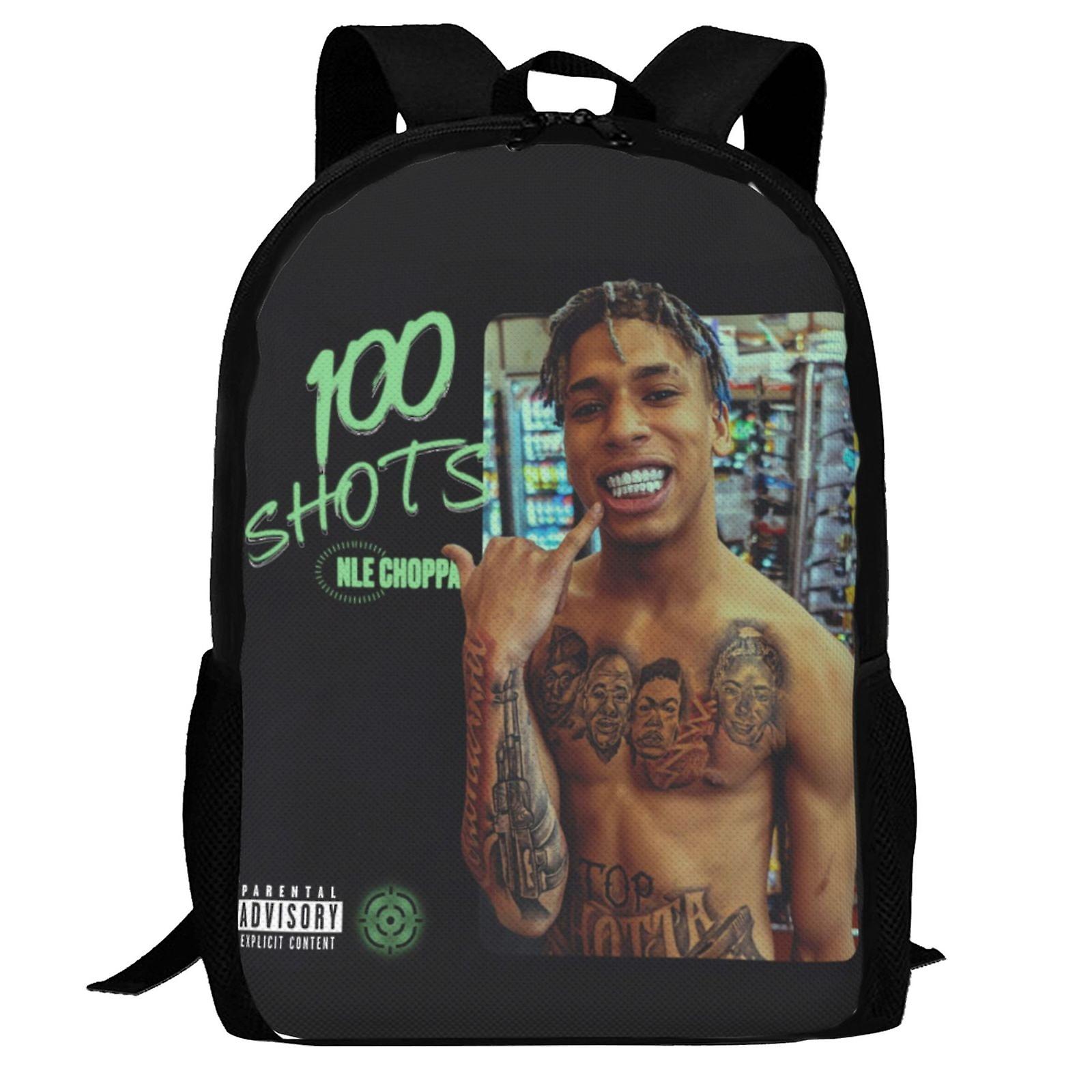 Nle Choppa Backpack,3d Print Laptop Backpack Lightweight Casual Daypack Bookbag Multi-Function Travel Backpack