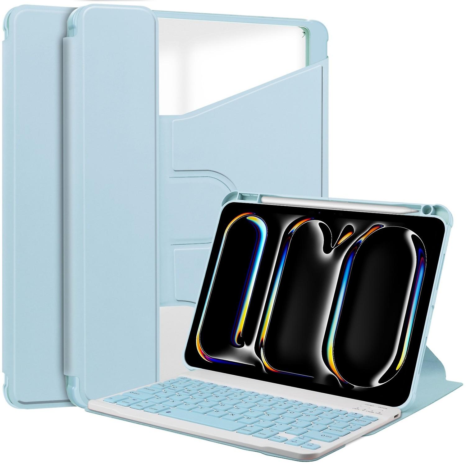 Keyboard Smart Leather Case For iPad Pro 11 2024