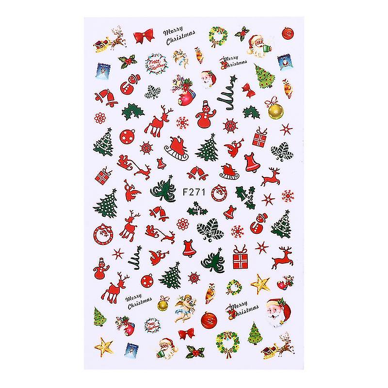 1pcs Xmas Nail Stickers